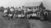  threshing at the Leander Addington farm 1910-1915 